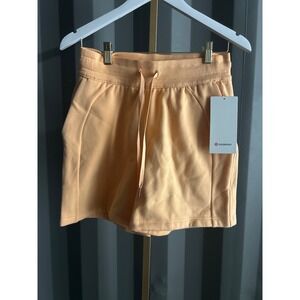 Lululemon‎ Scuba High-Rise Shorts Relaxed Fit Pockets Peach Bliss Size 6
